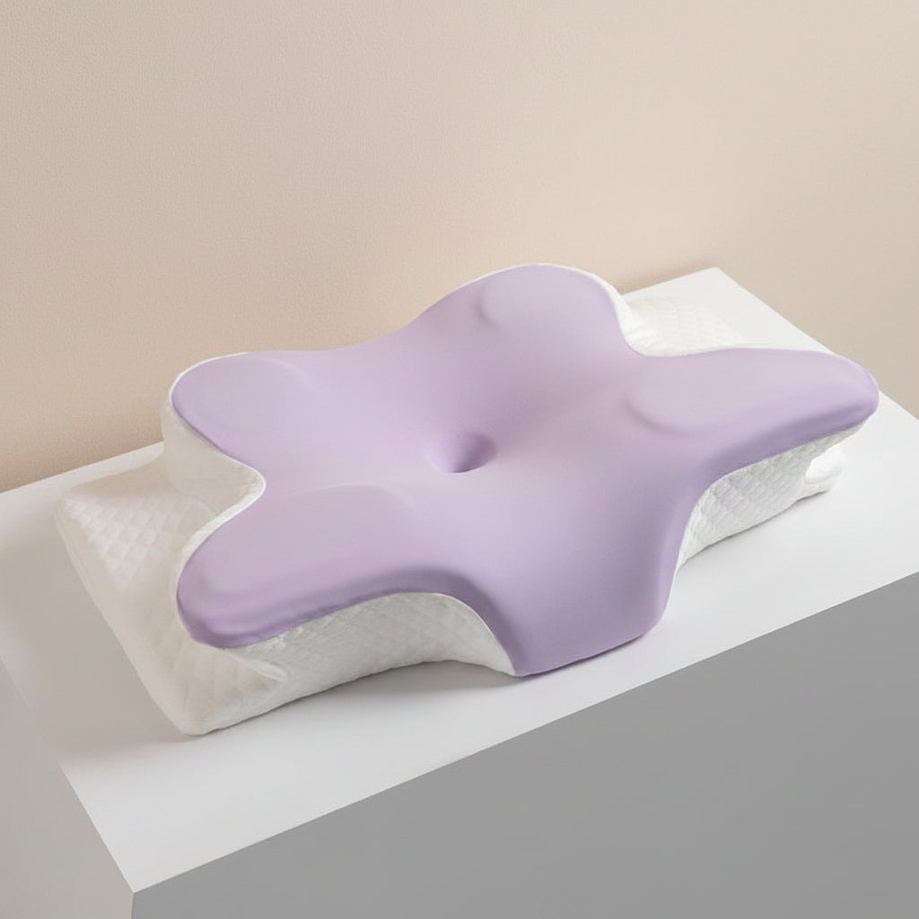 Ergonomisch SOMNEY kussen met cervicale nekondersteuning en ademende hoes