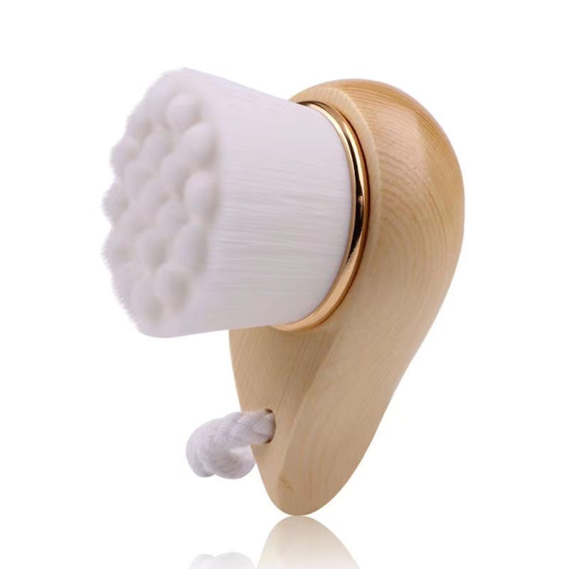 SOMNEY Glow gezichtsborstel wit met noppen voor gezichtsmassage